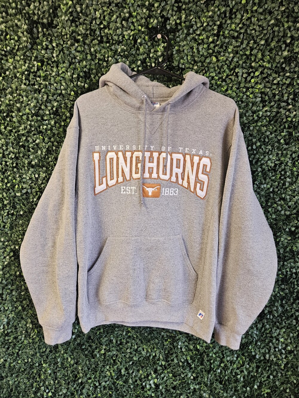 Mens Medium Russell Athletic University Of Texas Longhorns Est 1883 Hoodie